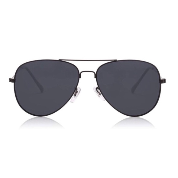 New! Blackout Aviator Sunglasses - Picture 2 of 7